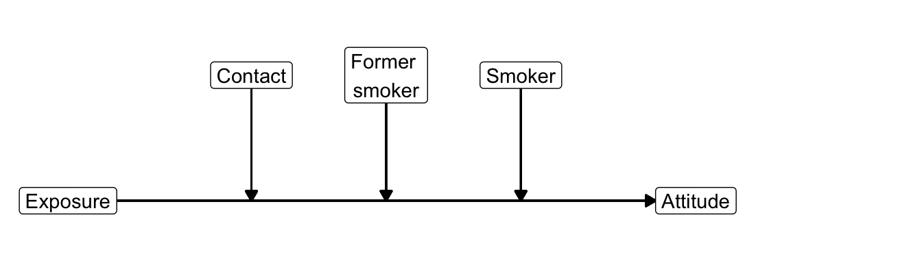 Conceptual diagram of the estimated moderation model.